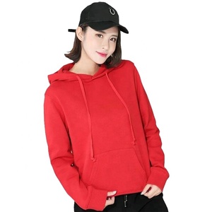 Sudadera con Capucha para Mujer 2024, Informal, de Color Sólido, Gruesa, 100% Algodón Felpa, Mangas Regulares, Invierno, Impresión Personalizada - Product Image 6