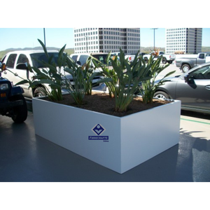 Nouvelle Jardinière Rectangulaire en FRP 2026 – Pot de Jardin Extérieur Moderne avec Revêtement Poudré et Design Minimaliste - Product Image 3