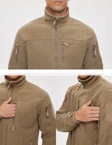 High quality <b>waterproof</b> solid color cotton fleece made outdoor wear windproof warm softshell <b>jacket</b> for <b>men</b> - Product Image 1