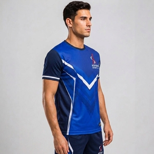 Customized Design <b>Soccer</b> Jersey Blank Plain Style Heat-Transfer Printing Sports Player Unisex Short Sleeve Breathable Quick Dry - Product Image 6