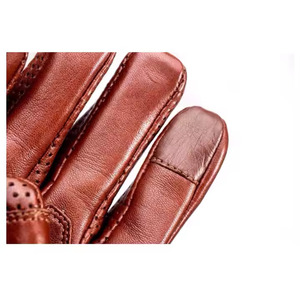 NEW Fashionable Industrial Leather Driver <b>Gloves</b> with Superior Grip Cowhide Outdoor Work Breathable for Summer Men's <b>Gloves</b> - Product Image 5