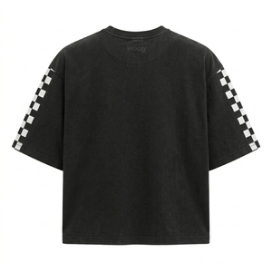 เสื้อยืดสไตล์อเมริกันแบบยูนิเซ็กซ์ ทรงหลวมไหล่ตก ทรงเรโทร ผ้าฝ้าย 100% เนื้อหนา พิมพ์ลายวินเทจ สั่งทำได้ - Product Image 3