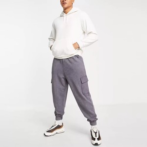 Servicios OEM, Logotipo Personalizado, Pantalones Deportivos de Moda con Lavado Ácido para Hombre, Mejor Precio, Pantalones Deportivos Rectos Lavados para Hombre - Product Image 2