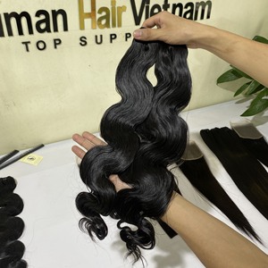 Mèches brésiliennes naturelles body wave, couleur naturelle, avec Closure, Extensions de cheveux, meilleure vente - Product Image 5