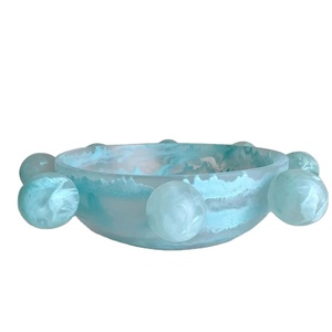 ชามเรซินอีพ็อกซี่ทรงกลมเคลือบเงาทำจากเรซินใช้ตกแต่งโรงแรมงานปาร์ตี้ดีไซน์ใหม่ - Product Image 1