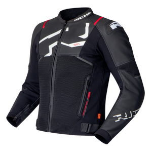 เสื้อแจ็คเก็ตหนังวัวแท้สำหรับแข่งรถ Mens Stradale EVO รุ่นสั่งตัดพิเศษ พร้อม Hump มาตรฐาน CE ระดับ 2 - Product Image 1