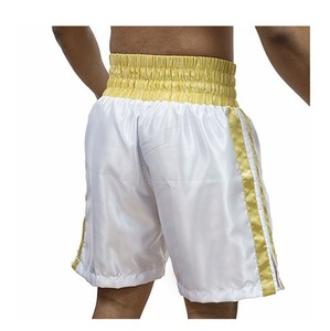 Shorts de boxe en satin légers sur mesure, fabrication en usine, faible MOQ, logo personnalisé, haute qualité, pour combats professionnels - Product Image 2