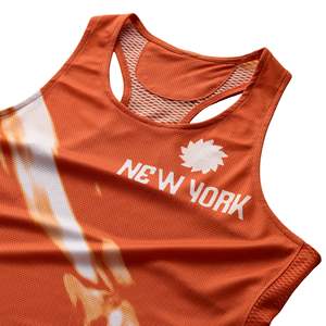 Camisetas de Tirantes Sublimadas Personalizadas OEM/ODM con Nombre/Número de Equipo, Tejido Transpirable de Secado Rápido, Cuello Redondo, para Maratón, Spandex/Poliéster - Product Image 4