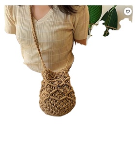 Productos de Moda al por Mayor: Bolsos de Playa Tejidos a Mano, Elegantes Bolsos de Paja Personalizados, Bolsos de Hombro de Paja para Mujer, Productos al por Mayor - Product Image 2