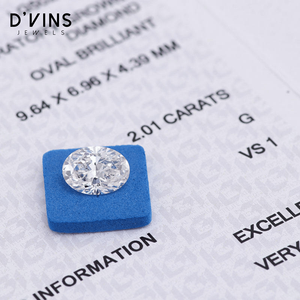 Diamantes Cultivados en Laboratorio D'vins Jewels, Color D, Claridad VS, 2 Quilates, Corte Ovalado Incoloro, para Joyería - Product Image 2