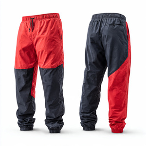 Wholesale Wind Breaker Pants Men High Drawstring Waist Windbreaker <b>Trouser</b> Pants Men's 100% Nylon Rain Pants Mens - Product Image 1