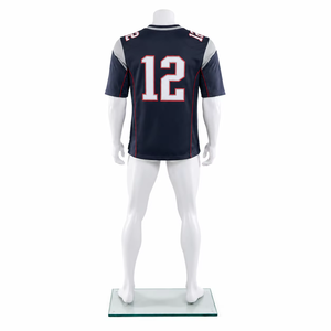 Maillot de football américain personnalisé imprimé Hip Hop Sport à manches courtes en maille respirante 100% polyester, maillot de sport vintage - Product Image 4