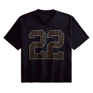 Maillot de football américain personnalisé imprimé léopard, T-shirt de sport en coton premium, haut décontracté et tendance, ELEVATE PLAY 300g - Product Image 4