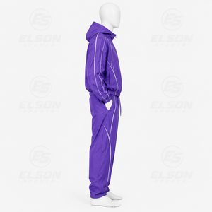 2026 Custom Windbreaker <b>Tracksuit</b> Two Piece Set Zip up Jacket <b>Nylon</b> Zipper Track Suit <b>Men</b> Windnreak <b>Tracksuit</b> - Product Image 4