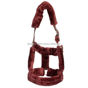 Cabestro de caballo de nailon a precio de venta al por mayor más vendido con doble costura y forro polar, herrajes de níquel, cabestro ecuestre - Product Image 5