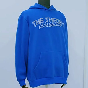 เสื้อฮู้ดดี้ผ้าฝ้ายผสมดีไซน์ยืดหยุ่นประดับคริสตัล พร้อมดีไซน์สวมใส่ง่าย - Product Image 3