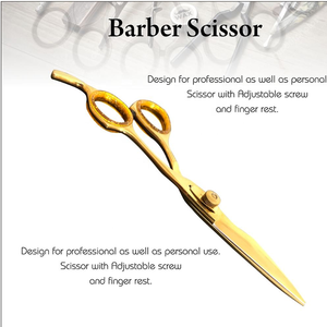 Tijeras de Entresacar Profesionales para Salón de Belleza y Peluquería, para Diestros, 32 Dientes, Doradas, de Acero Inoxidable Afilado - Product Image 6