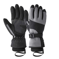 Gants de ski imperméables personnalisés pour l'hiver, gants de sport d'extérieur confortables, gants en cuir chauds et coupe-vent, vente en gros de gants de ski