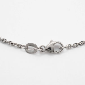 Delicado Collar con Colgante de Diamante Cultivado en Laboratorio de 0.40ct, Oro Blanco de 14K, Diseño Minimalista Solitario, Joyería Fina, Regalo Diario para Mujer - Product Image 5