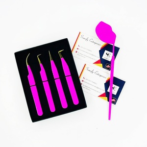 Ensemble de pinces à cils antistatiques durables en acier inoxydable Somofy Enterprises, outils de précision 45/75/90, pointe lisse, boîte de 10 mm - Product Image 5