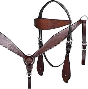 Cabezada Ligera Premium para Caballo con Diseño Western de Cristal para Montar en Todas las Estaciones, Equipo Ecuestre de Alta Calidad - Product Image 5