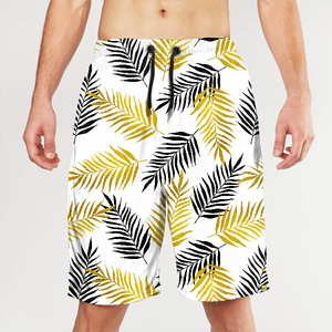 Shorts de bain pour hommes à séchage rapide avec motif nuage, taille à cordon de serrage, longueur mi-cuisse, maillot de bain décontracté imprimé bleu, violet, jaune - Product Image 5