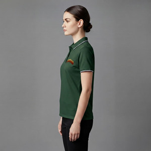 Nueva Llegada, Camiseta de Golf para Mujer, 100% Algodón, Casual, Diseño Sólido, Verano, Transpirable, Corte Clásico, con Logotipo Personalizado - Product Image 3