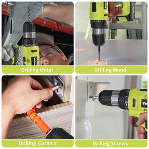 Set Trapano Elettrico Cordless 20V Verde con Batteria e Caricabatterie - Product Image 5