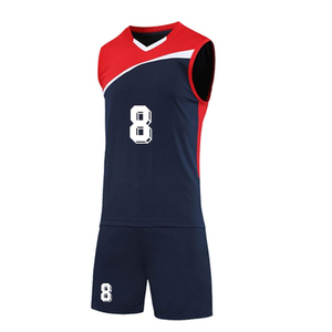 Maillot de volley-ball sans manches pour hommes, personnalisable en couleur par sublimation, 100% polyester, style short, service OEM, toutes saisons - Product Image 2