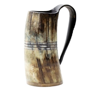 Taza de cuerno vikingo para beber de alta calidad, nuevo diseño, estilo Animal náutico, artesanías naturales pulidas para fiestas de Bar, Exportación - Product Image 1