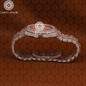 Charm Jewells Montre de luxe pour homme, boîtier carré, 40 mm, cristal saphir, analogique, mécanique, acier inoxydable, fermoir papillon, 10 bars - Product Image 2