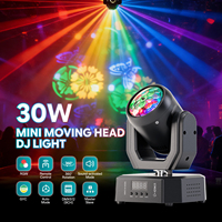 U`King 30W Mini LED Moving Head Lichter DJ Party Beleuchtung LED Magic Ball Strahleffekt Bühnenlicht mit Fernbedienung