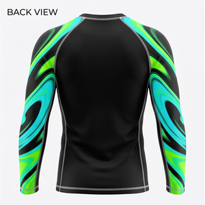 Custom Logo Unisex Short Rash Guard Swimwear Quick Dry UPF 50+ <b>Compression</b> Shirts BJJ MMA Grappling Swim Jersey Breathable 100% - Product Image 2