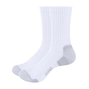 Calcetines Deportivos Blancos con Logotipo, Suela Antideslizante, Spandex/Nailon Transpirable para Baloncesto, Adultos, Ropa Deportiva de Primavera - Product Image 1