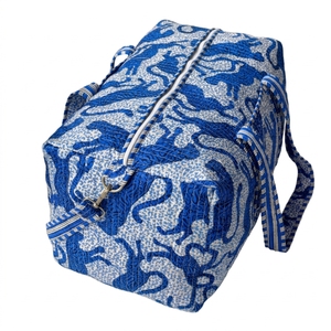 Bolsa de Mano Acolchada de Algodón de Lujo, con Cierre, Estampado Floral, Lavable, Ecológica, para Viajes, Yoga, Compras, Playa, de Alta Calidad - Product Image 6