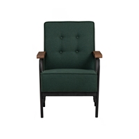 Zeitgenössischer Einzel-Sessel mit Stoffbezug, Gepolsterter Akzentsessel mit Knopfheftung, Schaumstoffpolsterung, Metallrahmen, Komfortabel, Hochwertig für das Wohnzimmer