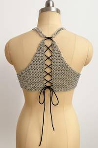 <b>Silver</b> Plated Stainless Steel Chainmail <b>Top</b> Irregular Fashion Armor Wear for <b>Women</b> Modern Antique Custom Logo - Product Image 2