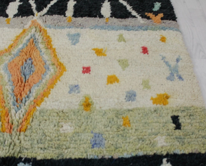 Alfombra Persa Anudada a Mano, Multicolor, de Lana, con Flecos, Geométrica, Antideslizante, Ecológica, Resistente al Fuego, para Sala de Estar - Product Image 3