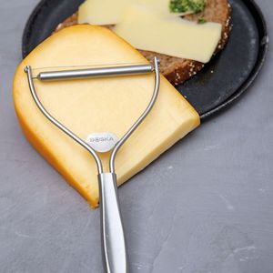 Affettatrice per formaggio Monaco con 3 fili antiaderenti in argento, tagliaverdure manuale da cucina per tutti i tipi di formaggio - Product Image 2