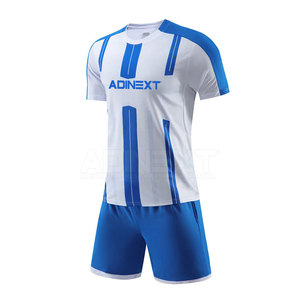 Uniforme de Fútbol Personalizado para Adultos, Cómodo, con Logotipo a Color, Unisex, Transpirable, 100% Poliéster, para Deportes al Aire Libre, Fabricación en Fábrica - Product Image 1