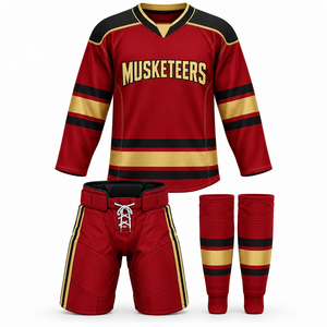 Uniforme de Hockey sobre Hielo Personalizado con Logotipo para Adultos, Ropa Deportiva de Tallas Grandes Más Popular con Nombre de Equipo Personalizado, Servicio OEM - Product Image 6