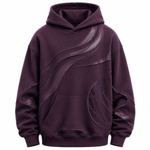 Men's Hooded Sweatshirt Regular Fit Solid Color Pocket Casual Autumn Knitted Fleece <b>Raglan</b> Sleeve 100% Cotton Quick Dry - Product Image 2