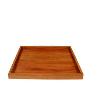 Regal Harmony bandeja de madera de lujo para servir elegante Acacia Mango & Sheesham bandejas de madera con asas Decoración de mesa de centro de Hotel en casa - Product Image 2
