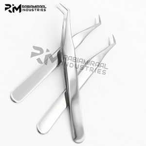 Pince à épiler en acier inoxydable RMI pour extensions de cils, pointe fine, outils de beauté pour cils et maquillage - Product Image 4