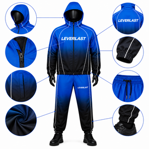 Conjunto Deportivo Personalizado Cortavientos para Hombre, Chaqueta con Capucha y Pantalones, Fabricante OEM, Venta al Por Mayor - Product Image 6