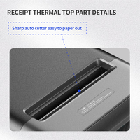 Printer Thermal Mini Bluetooth Mobile Milestone Desktop MHT-P80A Warna Putih 80mm Usb untuk Struk dan Tagihan Pos