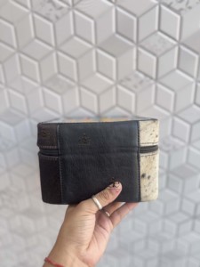 Bohemian New Designer Hair On Hide <b>Jewellery</b> Compact Case Vintage Hand Tooled Leather Durable Storage Accessory Holder - Product Image 2
