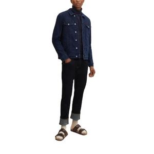 Veste en jean vintage pour homme de qualité supérieure, imperméable, respirante, en polyester/coton, broderie DTG, boutons personnalisés - Product Image 3