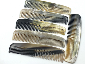 Peine de cuerno de búfalo hecho a mano, de lujo, para desenredar el cabello, peinar la barba, antiestático, para hombres, entre los más vendidos. - Product Image 6