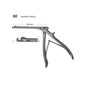 Pince à puncher Citelli 90 degrés 95 mm en acier inoxydable, instrument chirurgical ORL |   Perforateur osseux de précision pour les procédures d'otothérapie et d'ORL - Product Image 1